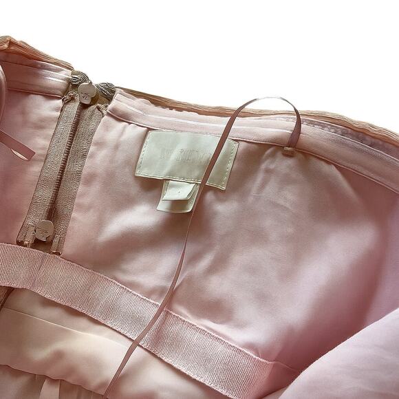 J. Crew Nadia Silk Strapless Pink Dress - 4 - Picture 5 of 5